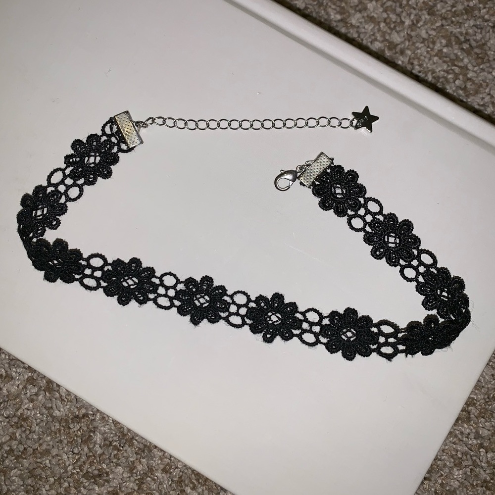 Black Lace Choker Necklace